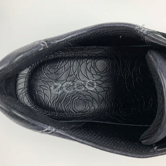 Ecco Comfort Shoes Black Leather Adjustable Strap Women's 39 US 8 8.5 - Picture 5 of 12